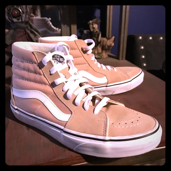 blush high top vans